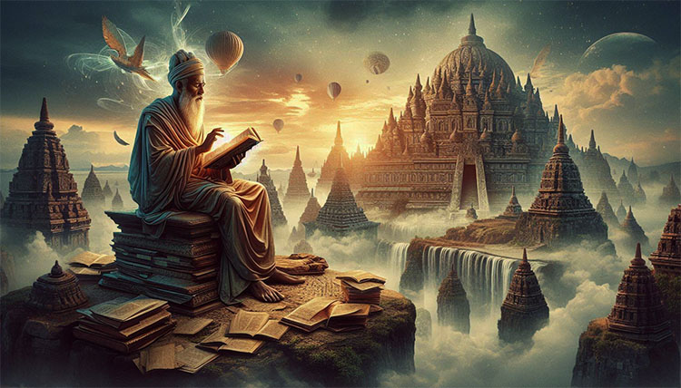 Ilustrasi: Naskah kuna dan situs sejarah - (Sumber: Bing Image Creator AI)