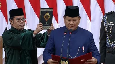 Prabowo Mengucapkan Sumpah dan Janji, Resmi Menjadi Presiden Ke-8 RI di Sidang Paripurna MPR RI