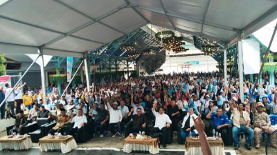 Nyanyang Haris Pratamura Hadiri Apel Siaga ASLI-SAYANG Kota Batam Menang Pilkada 2024