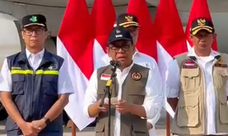 Menteri Koordinator Bidang Pembangunan Manusia dan Kebudayaan (Menko PMK), Pratikno, saat memberikan sambutannya - (Sumber: Biro Komunikasi dan Pelayanan Publik, Kemenkes RI)