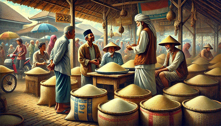 pedagang beras