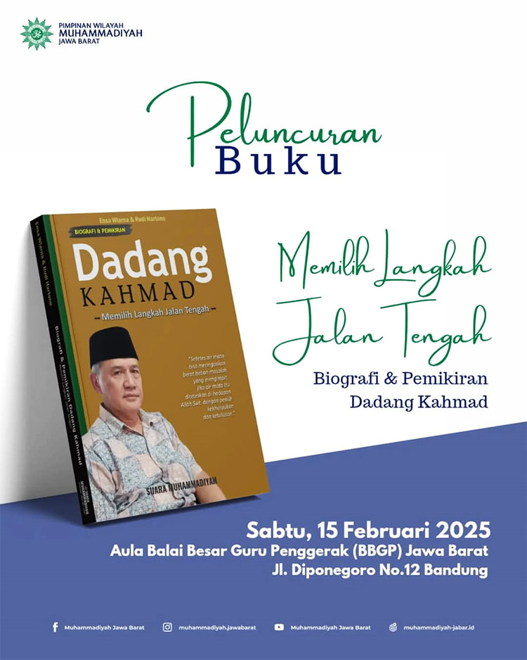 Flyer buku "Memilih Langkah Jalan Tengah" karya Prof. Dr. Dadang Kahmad, M.Si. - (Sumber: AZM)