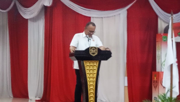 Sambutan Ketua KONI Jawa Barat, Prof. Dr. H. M. Budiana, S.I.P., M.Si. - (Sumber: Rita Rosita Rusman)