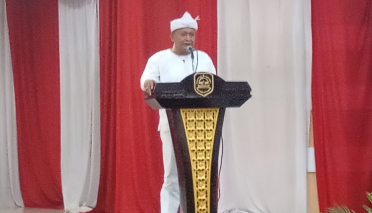 Sambutan Ketua Umum Pengurus Muaythai Indonesia Provinsi Jawa Barat Periode 2025-2029, Rahyang Mandalajati Evi Silviadi, SB - (Sumber: Rita Rosita Rusman)