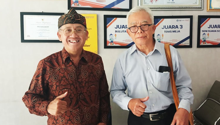 Asep Zaenal Mustofa dari Badan Pekerja MMS dan Suhada Wakil Ketua Pimpinan Wilayah Muhammadiyah Jawa Barat yang membidangi kesehatan, MPKU dan MDMC - (Sumber: AZM)