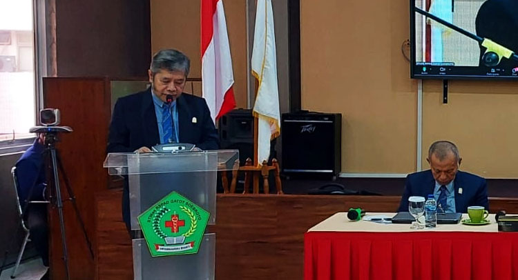 Ketua Panitia Rakerkesnas yang juga Sekjen IKKESINDO, Dr. Drs. Nana Mulyana, M.Kes, QGIA