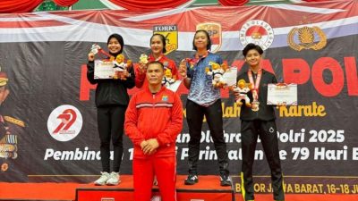 Semarak Hari Bhayangkara Ke-79 Polda Kepri Raih Prestasi di Kejurnas Karate Piala Kapolri 2025