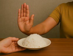 Mengerem Makan Nasi!
