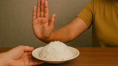 Mengerem Makan Nasi!