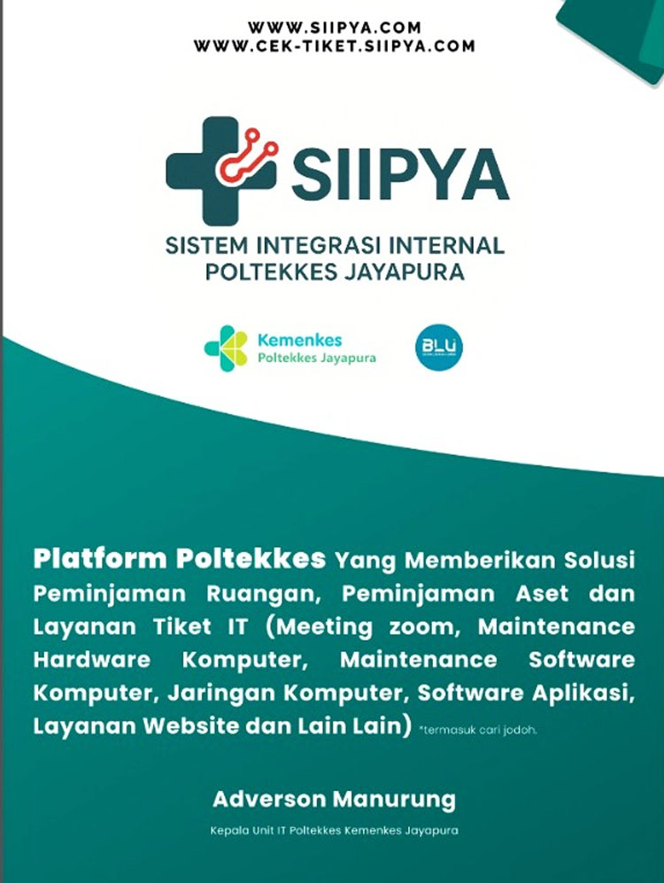 Flyer informasi seputar aplikasi SIIPYA yang dibuat oleh Ahmad Alghozi Ramadhan