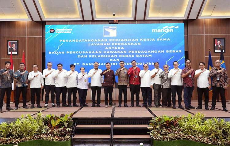 Perjanjian Kerja Sama BP Batam Bersama Bank Mandiri - (Sumber: Humas BP Batam)