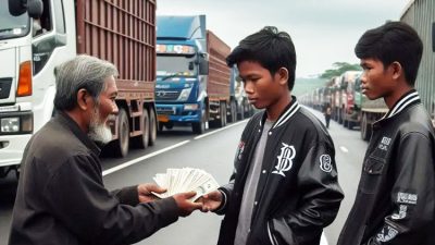 Ormas malak sopir truk