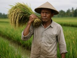 IRONIS : SWASEMBADA BERAS, NAMUN PETANI TAK KUNJUNG  SEJAHTERA !