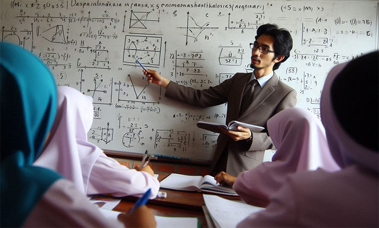 Suasana belajar di kampus