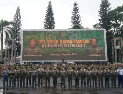 Tradisi Penyambutan Pangdam III/Slw, Mayjen TNI Kosasih, S.E