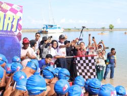 TNI AL Menyelenggarakan Open Tournament Aqualthon Dan Fun Run Di Nongsa Point Marina 