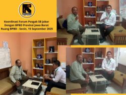 Pertemuan Koordinator Forum POSGAB SB Jabar dengan Ahli Muda Bidang Pencegahan dan Kesiapsiagaan BPBD Jabar