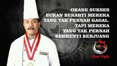 tulisan makan bergizi gratis (mbg) oleh chef ugih