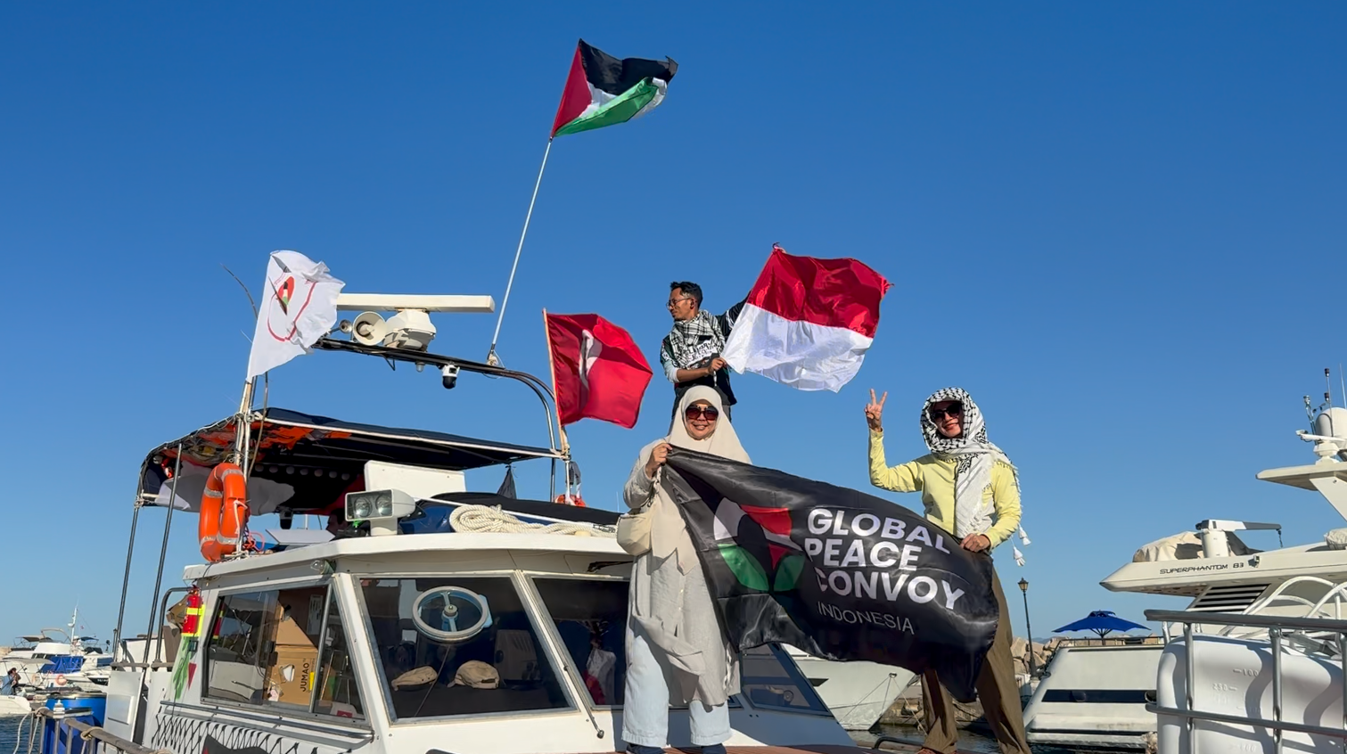Perwakilan Global Sumud Flotilla dari Indonesia (Sumber foto: Adara Relief International)