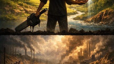 Judul: ETIKA INVESTASI ALAM — Refleksi Bencana Global Penulis: NOER Widyadiningrat (Pembelajar Djatirumasa)