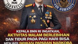 Judul: Aktivitas Malam Berlebihan, Alarm Bahaya Narkoba — PANI Ajak Masyarakat Waspada. Sumber berita : Humas PANI