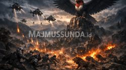 Berita Imaginer #009: BAYANG-BAYANG PERANG DI LEMBAH WATU DAN TATAPAN SUNYI SANG GARUDA