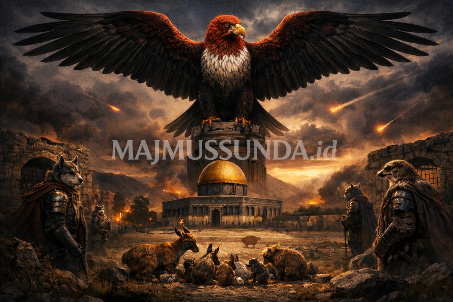 Artikel judul: Berita Imaginer #007: BADAI LANGIT TUTUP PADANG CAHAYA, GARUDA JAGA HARAPAN RIMBA. Penulis: SABDAKELING