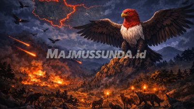 Berita Imaginer #006: Api di Perbatasan Rimba, Garuda Mengawasi Ketegangan Antar Kawanan