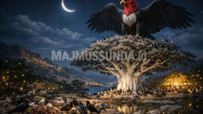 Artikel terbaru MajmusSunda News. Berita Imaginer #012: Renungan Garuda tentang Cahaya Bulan Sabit. Penulis: SABDAKELING