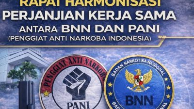 Berita terbaru "RAPAT HARMONISASI PERJANJIAN KERJA SAMA ANTARA BNN DAN PANI (PENGGIAT ANTI NARKOBA INDONESIA)". Sumber: PANI 