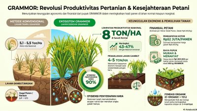 Kisah Sampah ke GRAMMOR Bagian 7A: Fondasi Multi-Nutrisi dan Lompatan Produktivitas Sawah Normal (Keunggulan GRAMMOR)