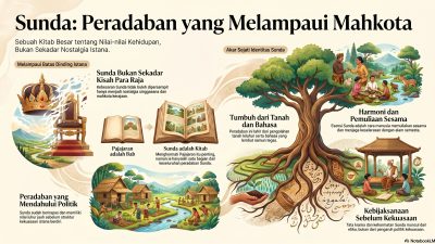 SUNDA, PERADABAN YANG TIDAK LAHIR DARI MAHKOTA : SUNDA TIDAK DIMULAI DARI ISTANA. Penulis: H. Dien At-Tasiki