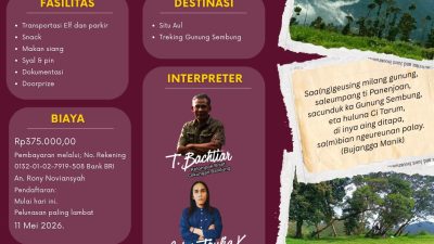 Komunitas Matabumi Indonesia Akan Menyelenggarakan Jelajah Geotrek ke-72 di Kawasan Bandung Selatan