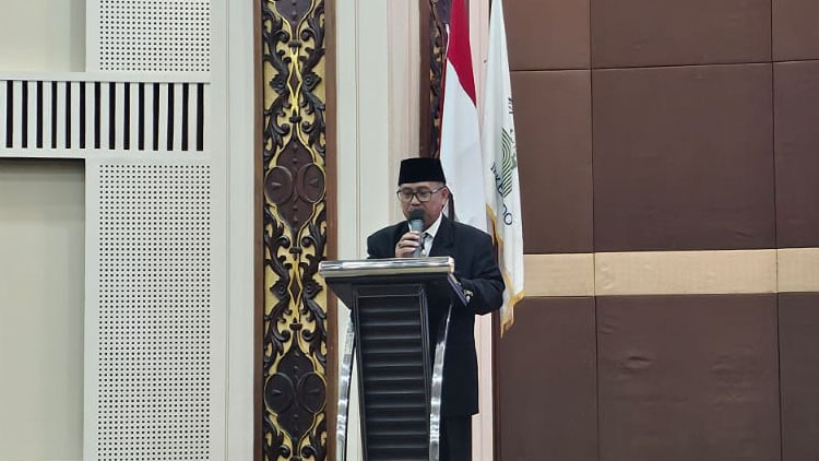 Pembacaan doa oleh Asep Zaenal Mustofa
