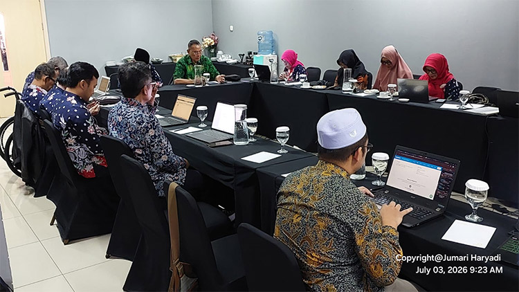 Suasana Rapat Kerja ADINKES Training Center pada Jumat, 3 Juli 2026 - (Sumber: Humas ATC)