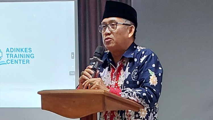 Direktur ADINKES Training Center, Asep Zaenal Mustofa, S.K.M., M.Epid., saat menyampaikan kata sambutannya - (Sumber: Humas ATC)