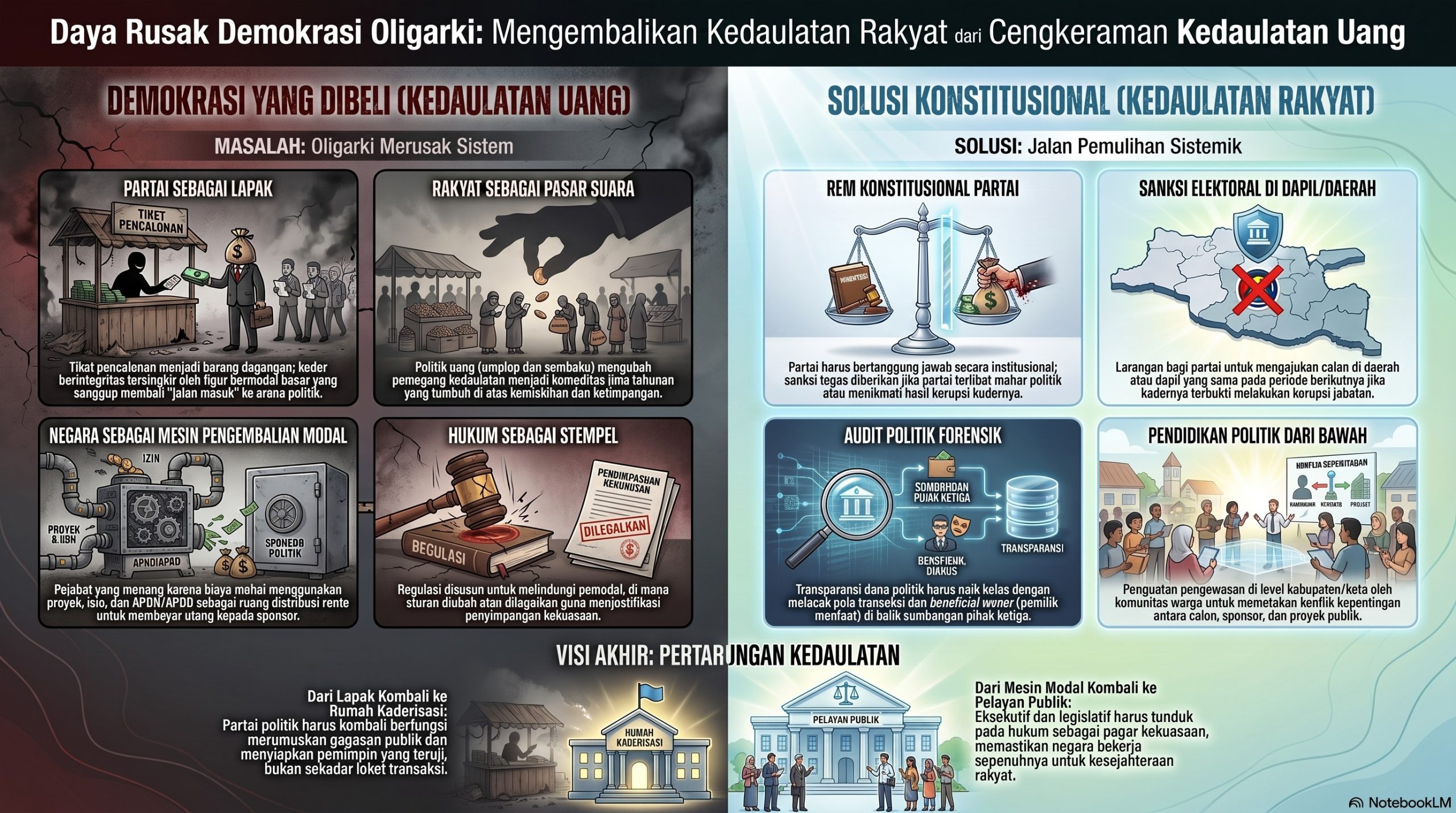 Daya Rusak Demokrasi Oligarki