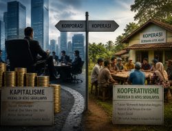 Koperasi Tidak Sama dengan Korporasi, Ia Dijawab Sendiri Oleh Makna Isme dalam Capitalism VS Cooperativism