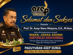 Paguyuban Asep Dunia Ucapkan Selamat Kepada Prof. Asep Nana Mulyana Usai Ditetapkan Sebagai Wakil Jaksa Agung RI