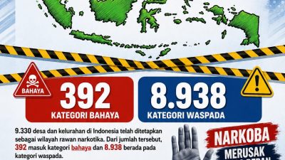 Wilayah Rawan Narkotika Capai 9.330 Desa/Kelurahan, Pencegahan Harus Menjadi Gerakan Bersama