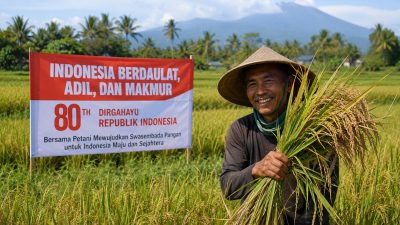 Secerah Harapan Bagi Petani, Di Saat 81 Tahun Indonesia Merdeka