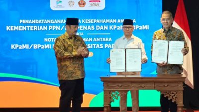 Unpad Tandatangani MoU Migrant Center dengan KP2MI, Disaksikan Menteri PPN/Kepala Bappenas