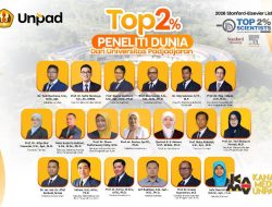 19 Ilmuwan Unpad Masuk Daftar World’s Top 2% Scientists 2026